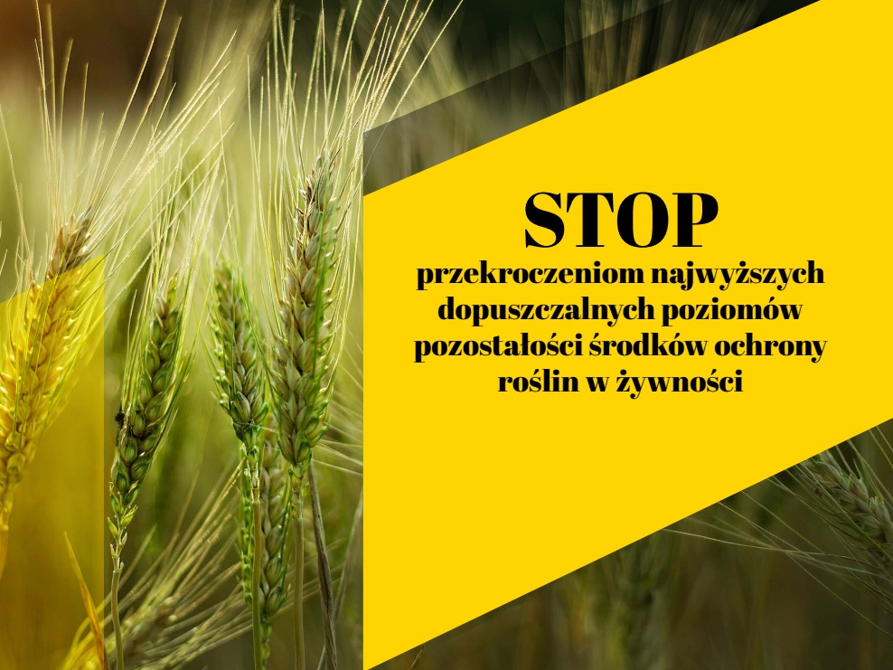 STOP przekroczeniom najwyższych dopuszczalnych poziomów pozostałości środków ochrony roślin w żywności.