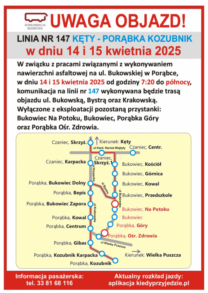 Objazd Bukowiec 14-15.04.2025