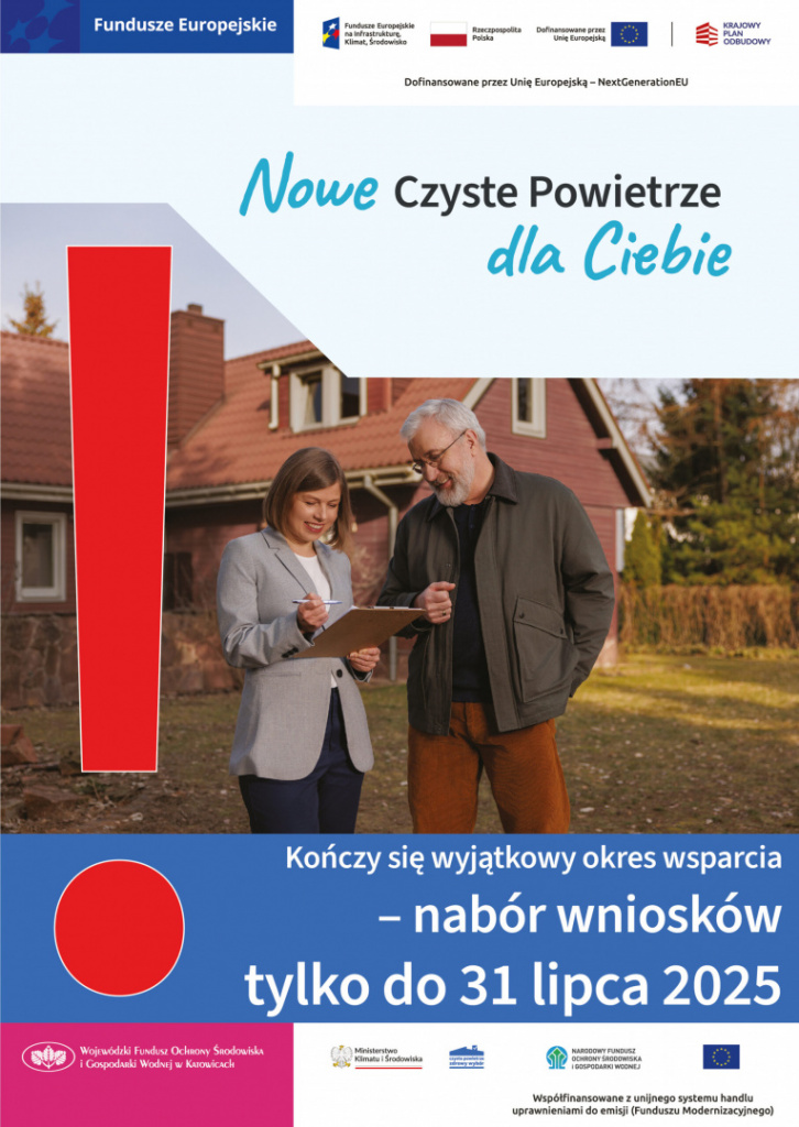 Kończy się okres przejściowy w programie Czyste Powietrze w naborze trwającym od 31.03.2025 r. Złóż wniosek do końca lipca 