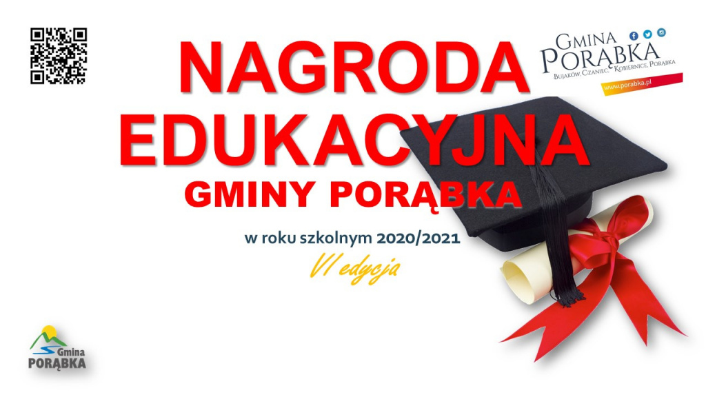 Nagroda Edukacyjna Gminy Porąbka za rok szkolny 2020/2021
