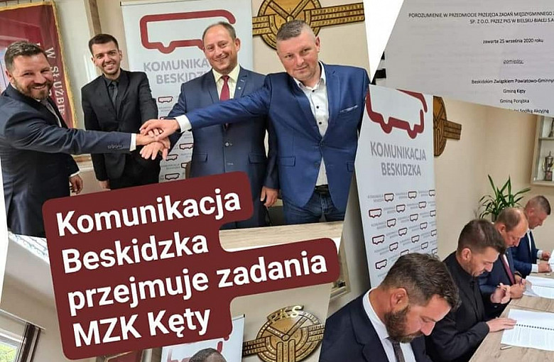 KOMUNIKAJCA BESKIDZKA W GMINIE KĘTY