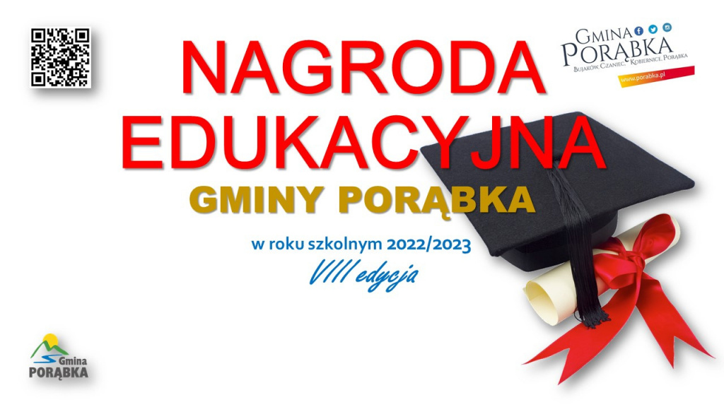 Nagroda Edukacyjna Gminy Porąbka za rok szkolny 2022/2023