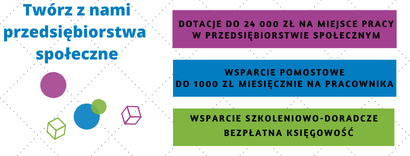 Chcesz być przedsiębiorcą społecznym i tworzyć miejsca pracy?  